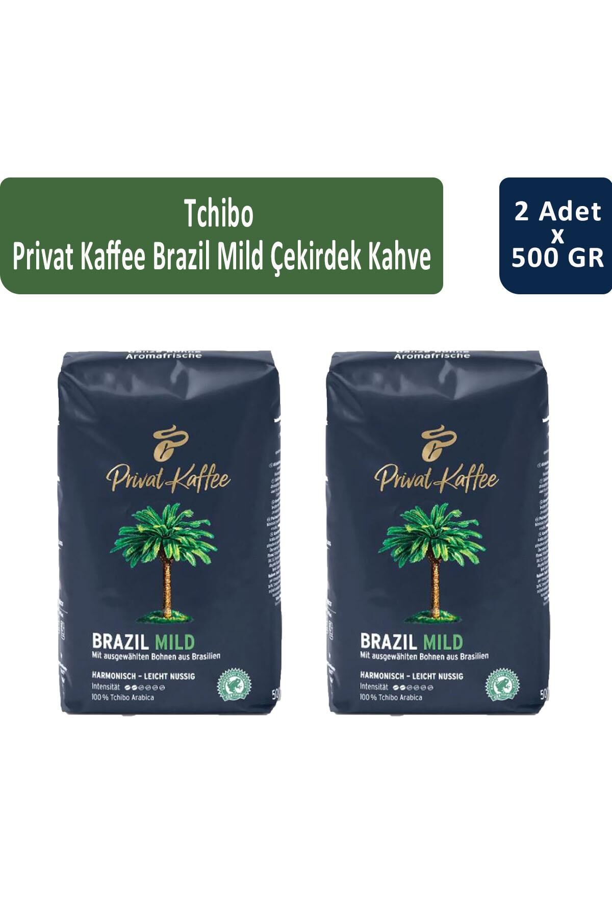Tchibo Privat Brazil Mild Çekirdek Kahve 500 gr x 2 Adet