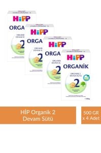 HİPP 2 Organik Devam Sütü 500 gr x 4 Adet
