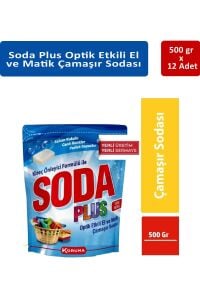 Soda Plus Etklili Çamaşır Sodası 500 gr x 12 Adet