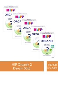 HİPP 2 Organik Devam Sütü 500 gr x 5 Adet