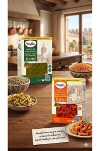Yayla Kırmızı Mercimek Fusulli + Yeşil Mercimek Penne 250 gr