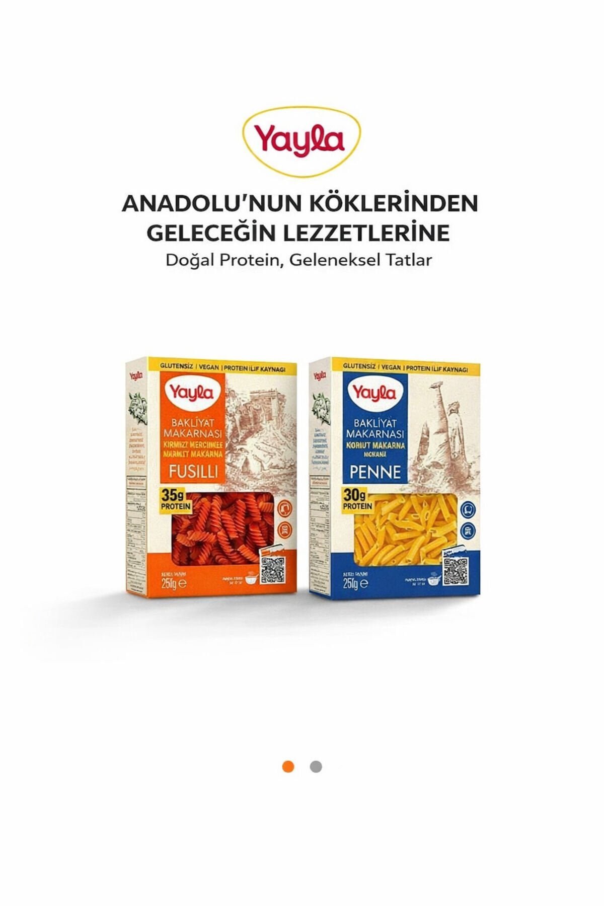 Yayla Kırmızı Mercimek Fusulli + Nohut Penne 250 gr