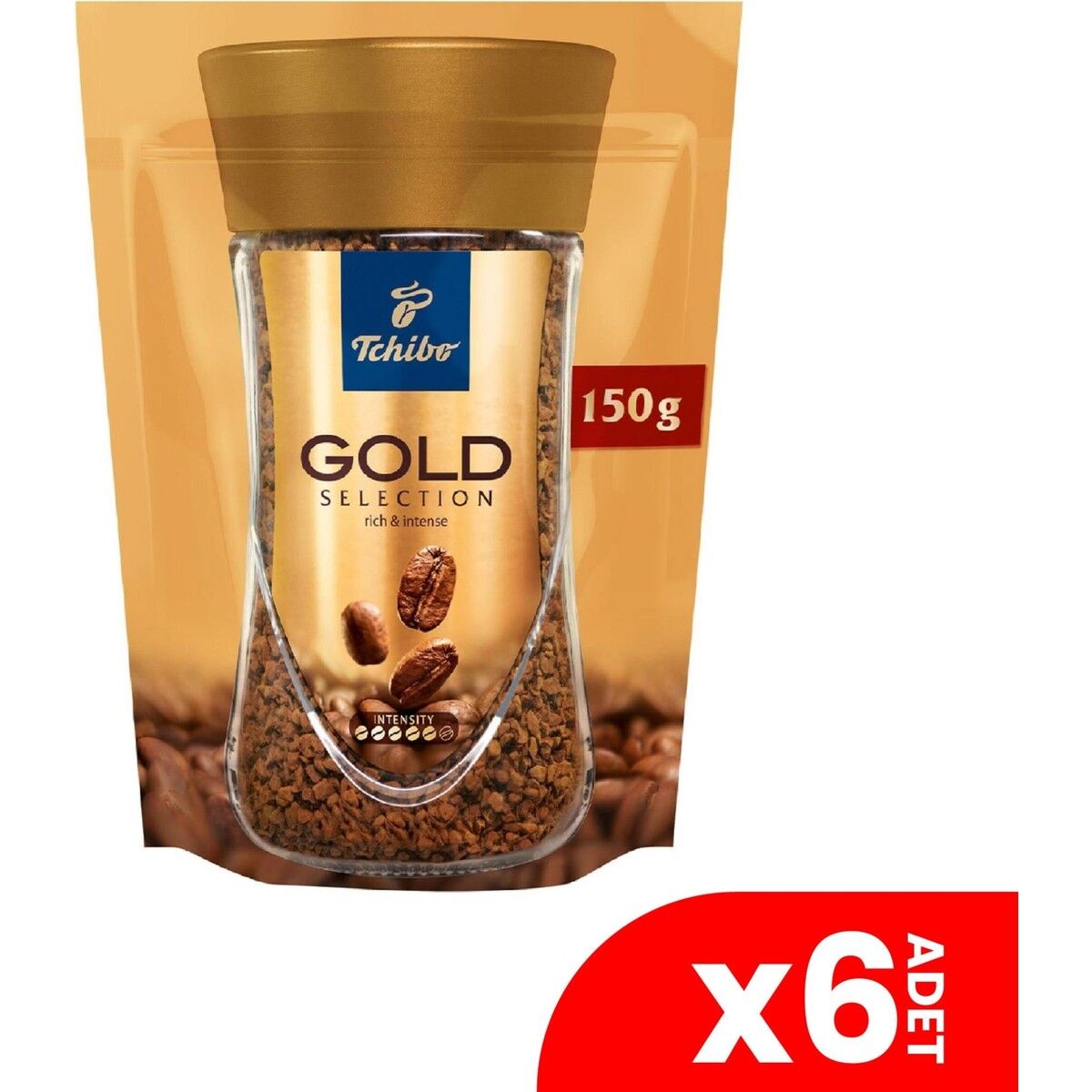 Tchibo Gold Çözünebilir Kahve Ekonomik Paket 150 gr x 6 Adet