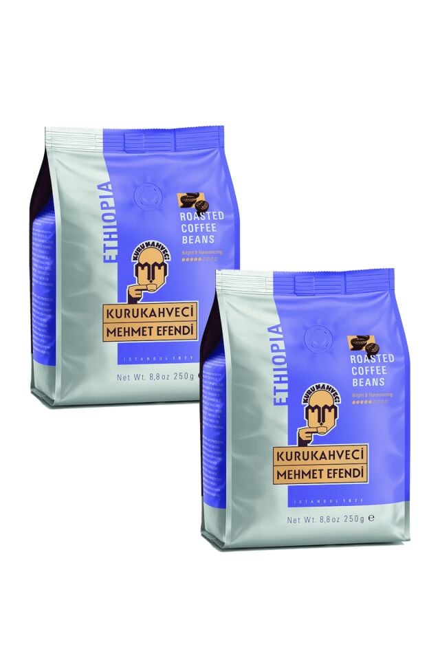 Mehmet Efendi Ethiopia Kavrulmuş Çekirdek Kahve 250 gr x 2 Adet