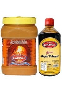 Odun Ateşinde Kepekli Bozkır Tahini 930g + Andız Pekmezi 1000g