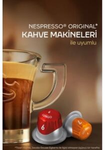 Jacobs Lungo 6 Classic Nespresso Uyumlu Kapsül Kahve 10 Lu X 5 A PKT.JACOBS.014 Kapsül Kahve