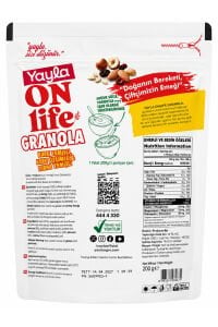 Yayla On Life Granola Kuruyemişli & Kuru Üzümlü 200 Gr – Sağlıklı Kahvaltılık Granola