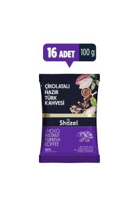 Shazel Çikolatalı Hazır Türk Kahvesi 100 gr x 16 Adet