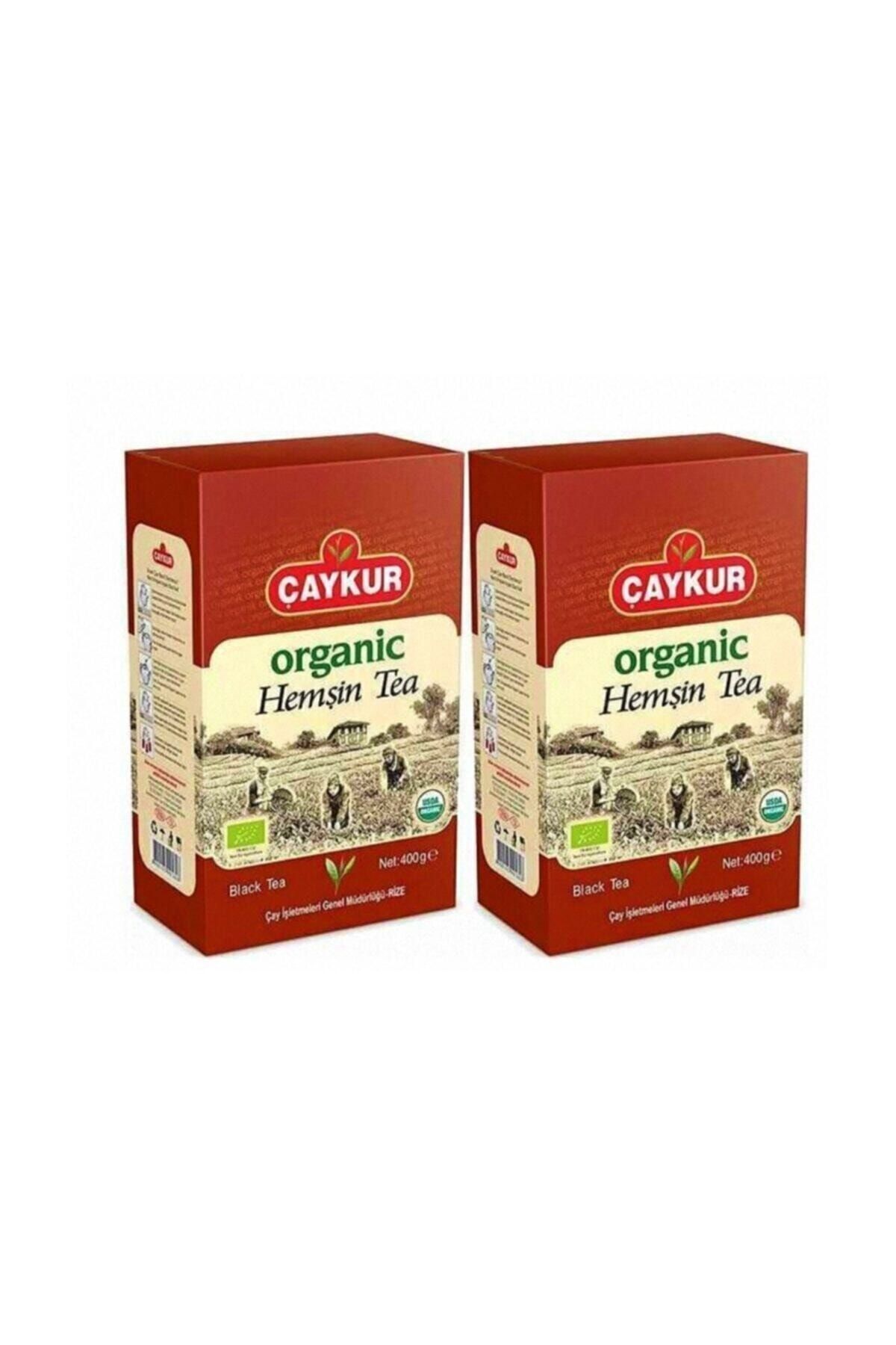 Organik Hemşin Çayı Karton Kutu 400 Gr 2'li Paket