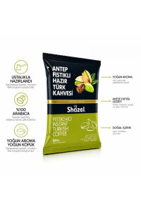 Shazel Hazır Türk Kahvesi | Antep Fıstıklı | 100 gr | 2 Paket