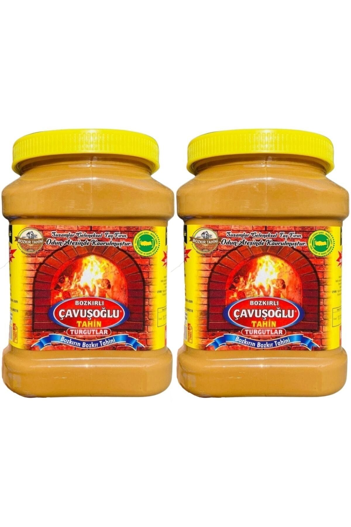 Odun Ateşinde Bozkır Tahini Kepeksiz Karafırın Tahini 930g 2'li Paket