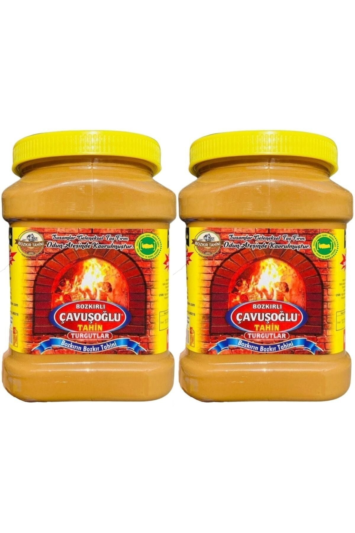 Odun Ateşinde Bozkır Tahini Kepeksiz Karafırın Tahini 930g 2'li Paket