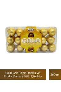 Balin Gala Tane Fındıklı ve Fındık Kremalı Sütlü Çikolata 360 gr x 4 Adet