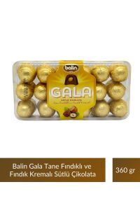 Balin Gala Tane Fındıklı ve Fındık Kremalı Sütlü Çikolata 360 gr x 4 Adet
