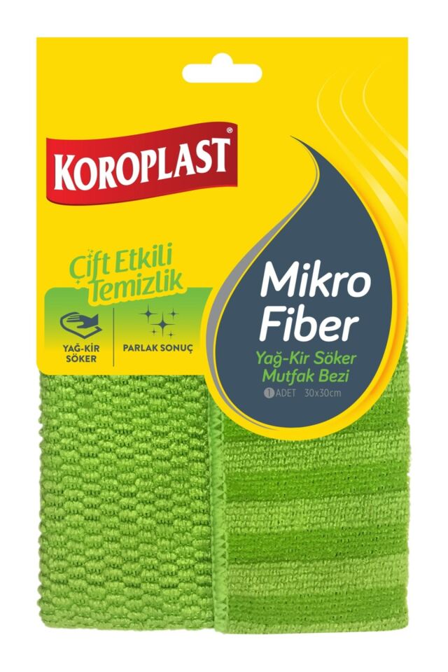 Mikrofiber Yağ Kir Sökücü Mutfak Bezi 30 x 30 Cm x 3 Adet