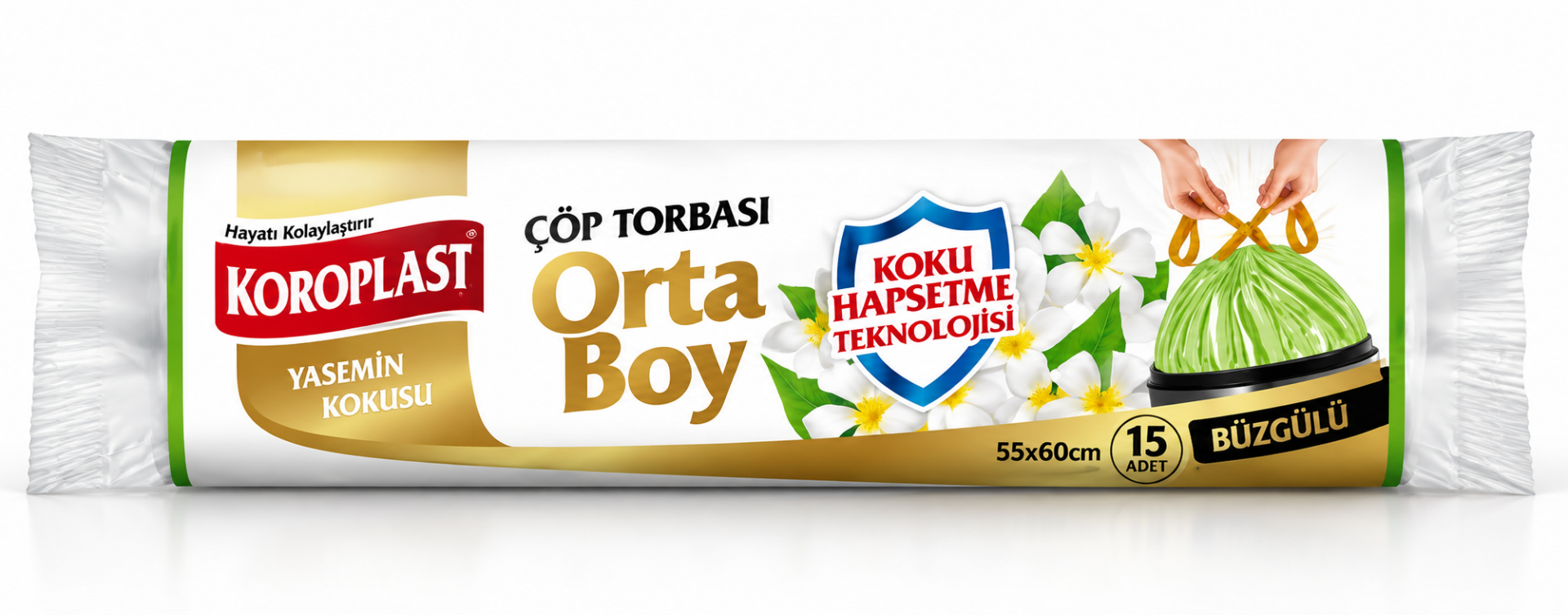 Krp.Yasemin Kokulu Büzg.Orta Çöp Torbası 55*60