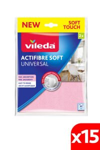 Vileda 15 Paket 2 Li Actifiber Mikrofiber Temizlik Bezi