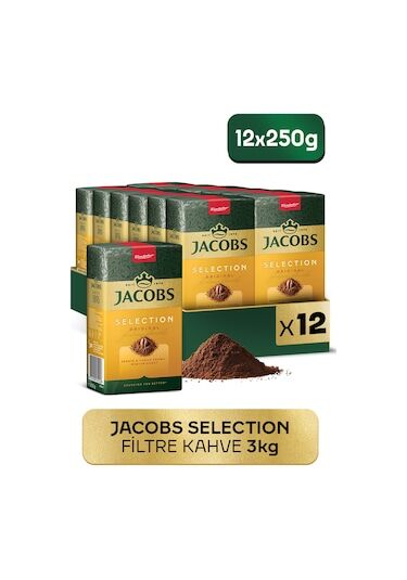 Jacobs Selection Filtre Kahve 12 x 250 G