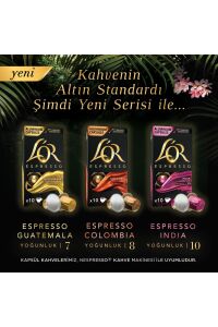 L'OR Espresso Origin Colombia 8 Kapsül Kahve 10 Adet