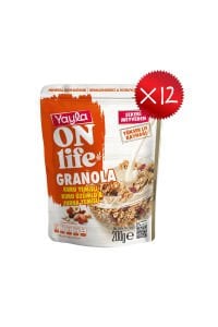 Yayla Onlife Kuru Yemişli Kuru Üzümlü ve Turna Yemişli Granola 200 g x12