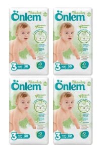 Botanika 3 Beden Bebek Bezi Ikili Jumbo Midi 50 Li X 4 Adet