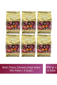 Balin Düşes Çikolata Kaplı Mix Şeker ( 4 Çeşit ) 400 gr x 6 Adet