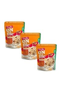 Yayla Onlife Yer Fıstıklı Karamel Parçacıklı ve Hurmalı Müsli 350 g x3