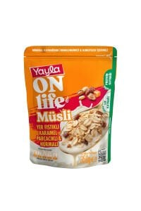 Yayla Onlife Yer Fıstıklı Karamel Parçacıklı ve Hurmalı Müsli 350 g x3