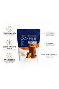 Shazel Yüksek Proteinli Soğuk Kahve | Portakal Aromalı | Doypack | 200 gr | 6 Adet