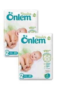 Botanika 2 Beden Bebek Bezi Ikili Jumbo Mini 60 Lı X 2 Adet