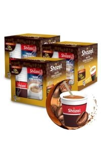 Shazel Ofis Seti Hazır Sade Türk Kahvesi 10 x 7 gr x 3 Adet