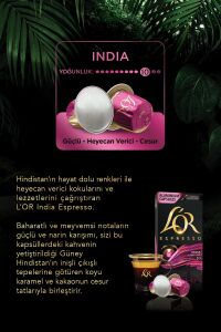 L'OR Espresso Origin India-Colombia-Guatemala 3'lü Tanışma Paketi 30 Kapsül
