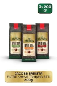 Jacobs  Barista Filtre Kahve Tanışma Paketi 200 gr x 3 Adet