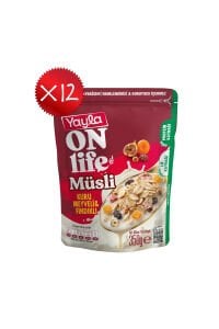 Yayla Onlife Kuru Meyveli Fındıklı Müsli 350 g x12
