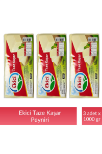 Ekici Taze Kaşar Peyniri 1000 gr x 3 Adet