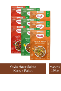 Yayla Salata Miks Karışık Paket 1 - 120 gr x 9 Adet