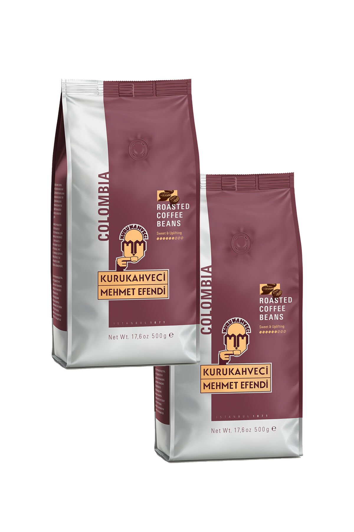 Kolombiya 1 Kg Çekirdek Kahve ( 2 X 500 Gr )