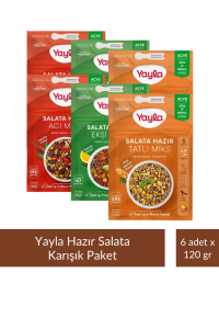Yayla Salata Miks Karışık Paket 1 - 120 gr x 6 Adet