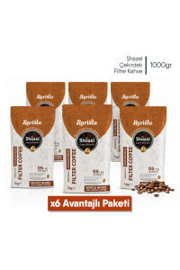 Shazel Çekirdek Filtre Kahve | Çekirdek | Doypack | 1000 gr | 6 Adet