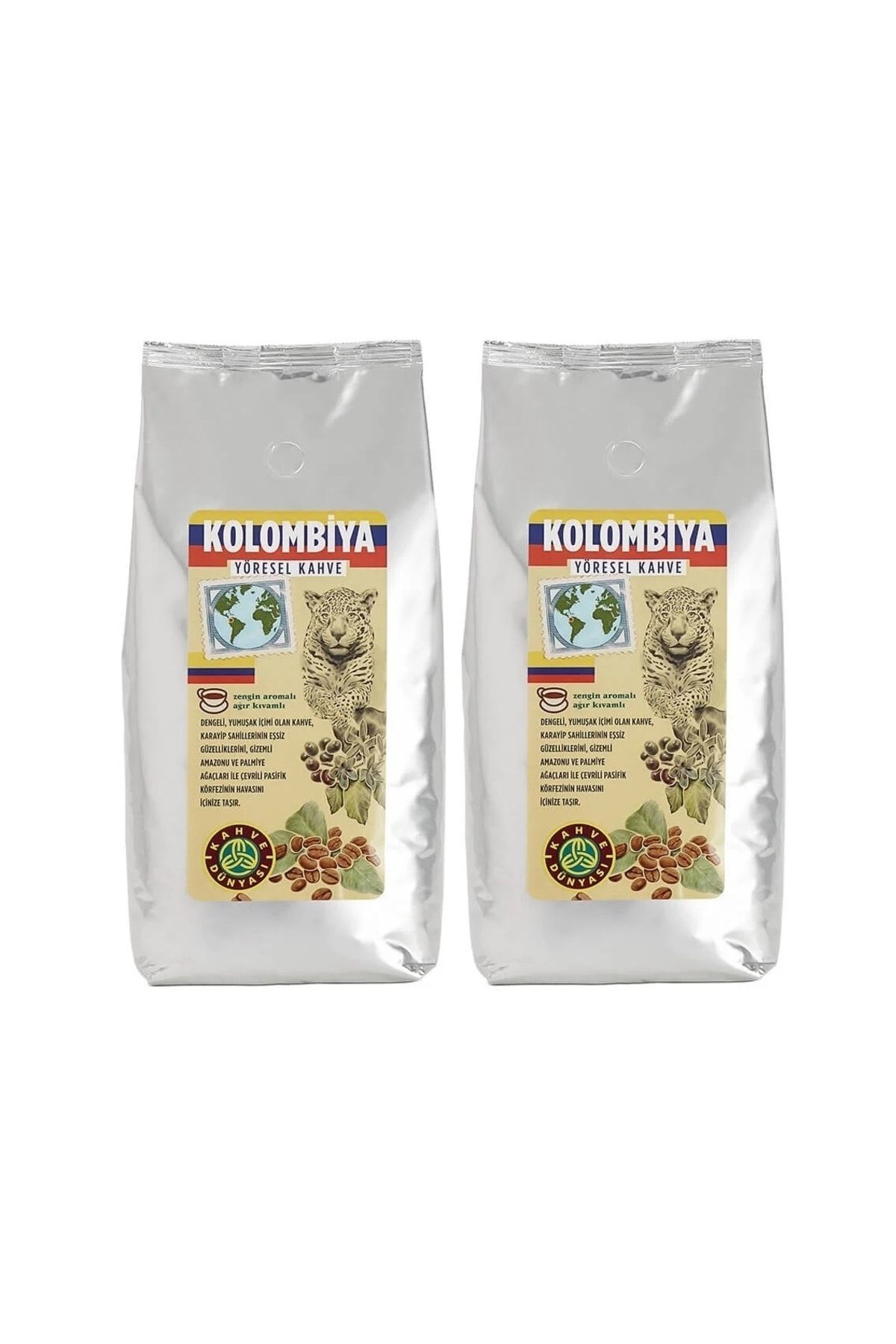 Kahve Dünyası Yöresel Kolombiya Çekirdek Filtre Kahve 2x1000gr