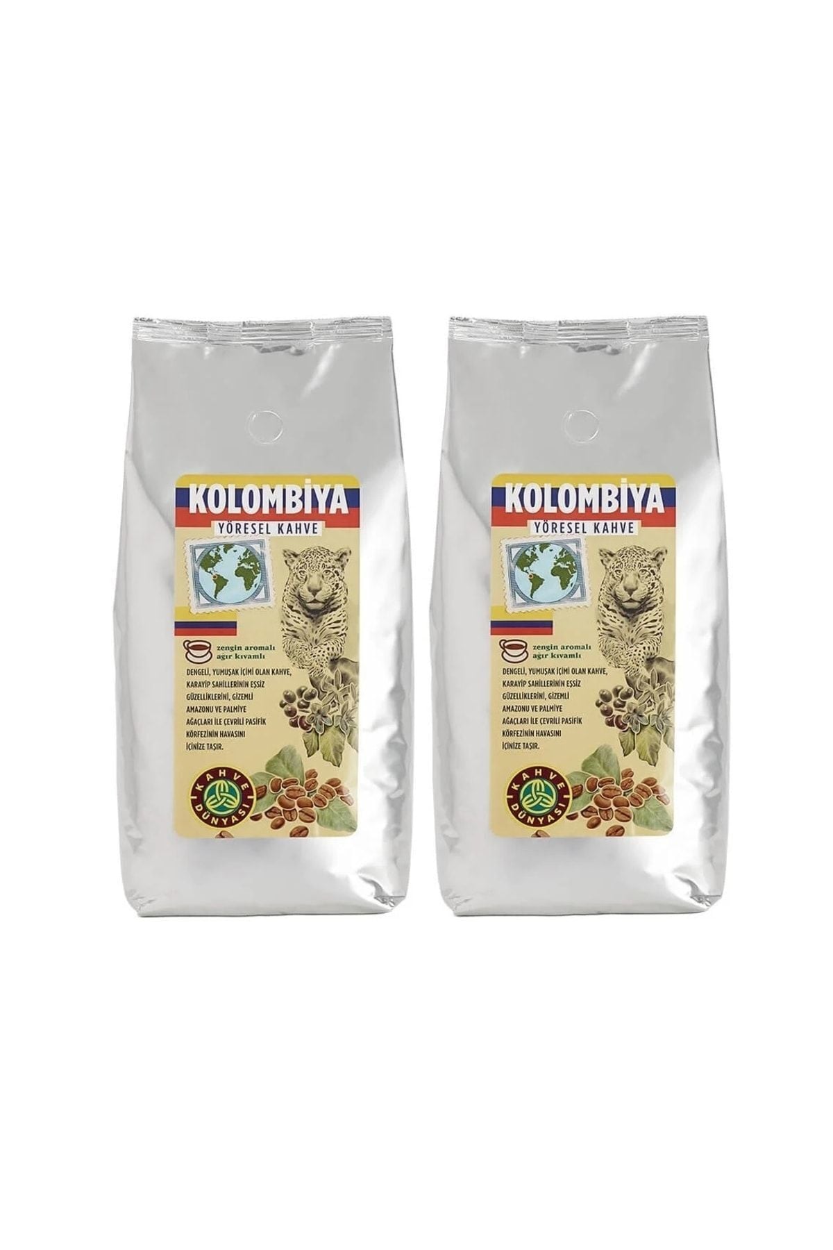 Kahve Dünyası Yöresel Kolombiya Çekirdek Filtre Kahve 2x1000gr