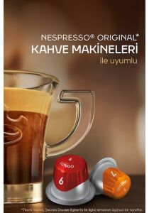 Jacobs Lungo 8 Intenso Nespresso Uyumlu Alüminyum Kapsül Kahve 5 x 10'lu