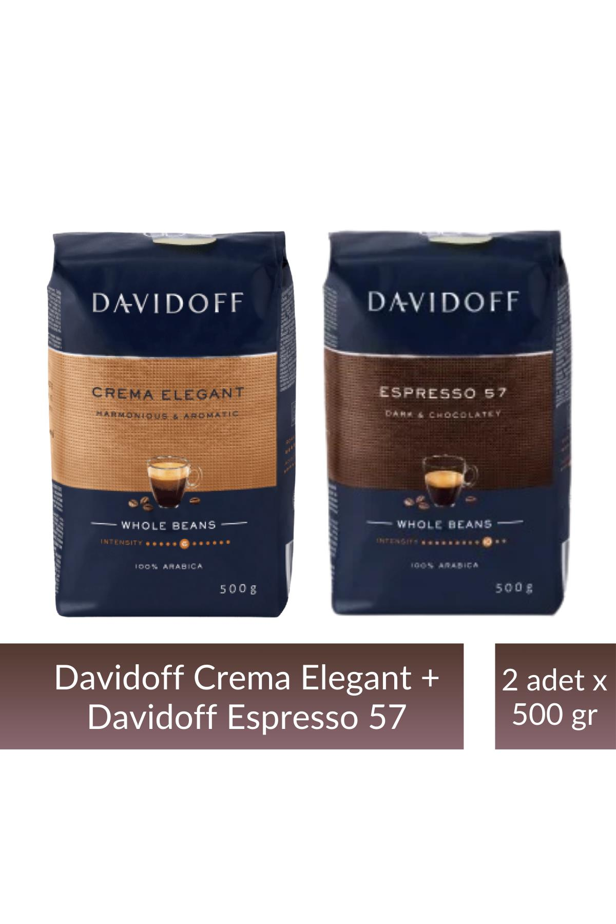 Davidoff Cafe Creme 500 gr & Espresso 57 Çekirdek Kahve 500 gr