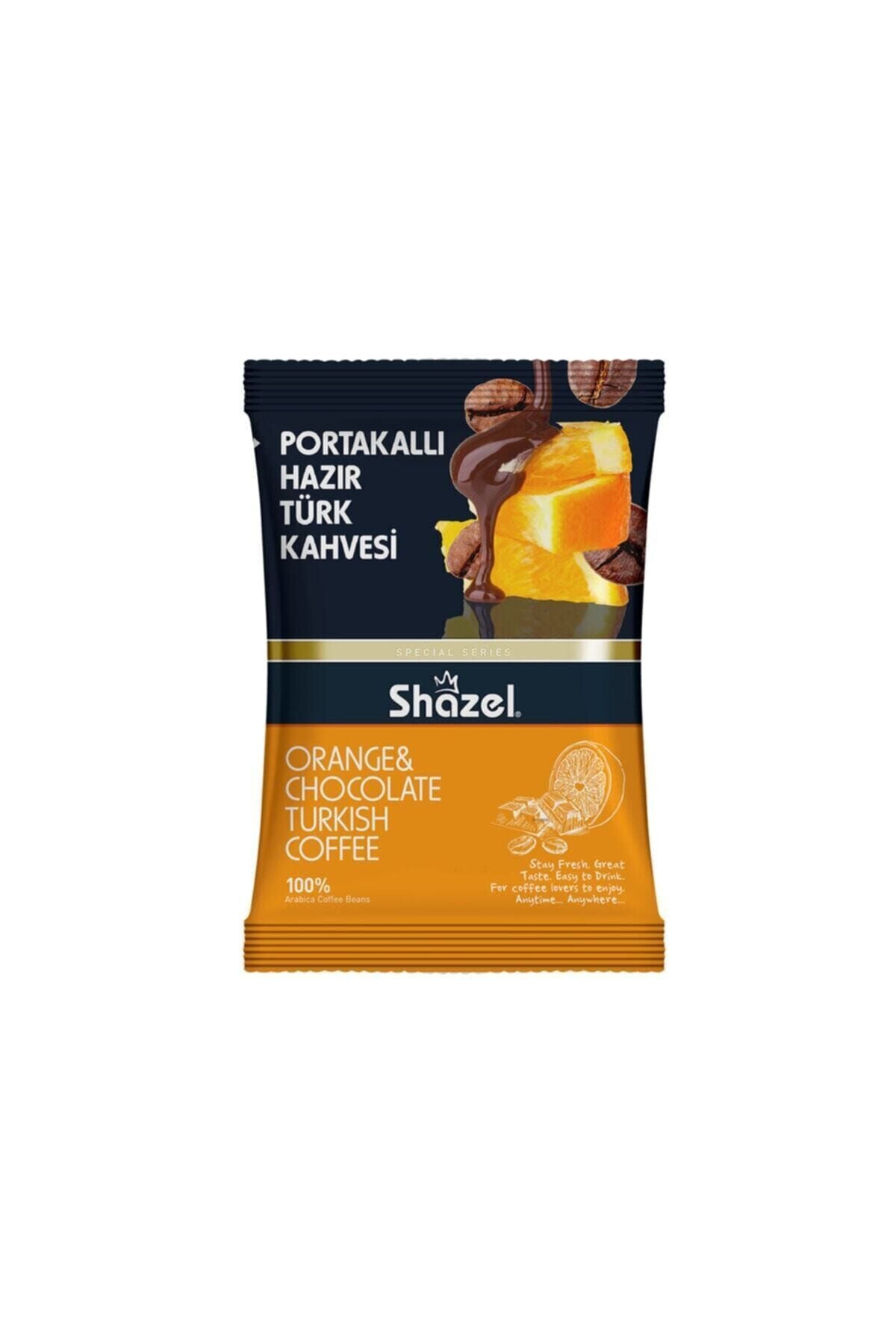 Shazel Portakallı Hazır Türk Kahvesi 100 gr 2 Li Paket