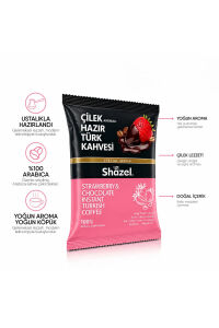 Shazel Hazır Türk Kahvesi | Çilekli | 100 gr | 3 Paket