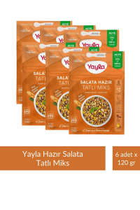 Yayla Salata Hazır Tatlı  Miks 120 gr x 6 Adet