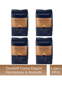 Davidoff Crema Elegant Çekirdek Kahve 500 gr x 4 Adet