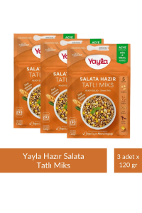 Yayla Salata Hazır Tatlı  Miks 120 gr x 3 Adet