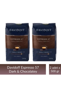 Davidoff Espresso 57 Çekirdek Kahve 500 gr x 2 Adet