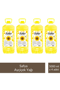 Safya Ayçiçek Yağı 5 Litre x 4 Adet